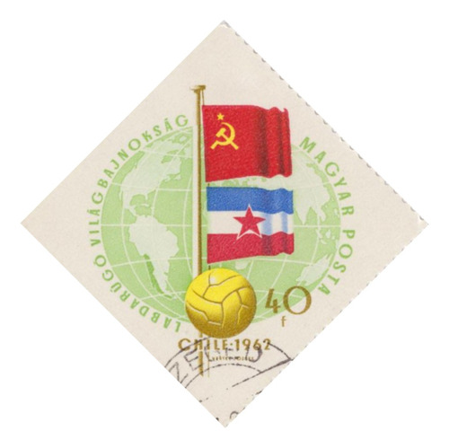 Estampilla Sello Postal Hungria / Mundial Chile 1962