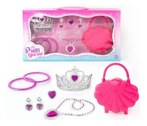 Set Princesa Pretty Girl Con Corona Y Accesorios 2338994