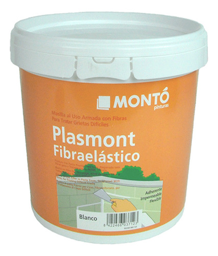 Monto Plasmont Fibra Elastico Blanco 1 Lt Masilla