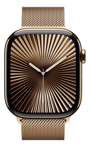 Correa Para Apple Watch Con Lazo Milanés, Oro, 46 Mm S/m