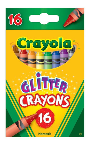 Crayones Con Glitter Marca Crayola X 16 Unidades