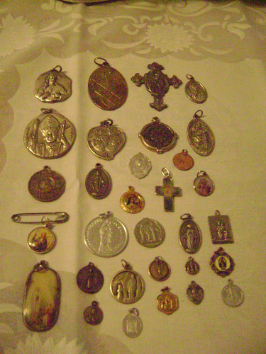 Antiguas Medallas Religiosas (32) X Lote O Unidad-ver Desc.