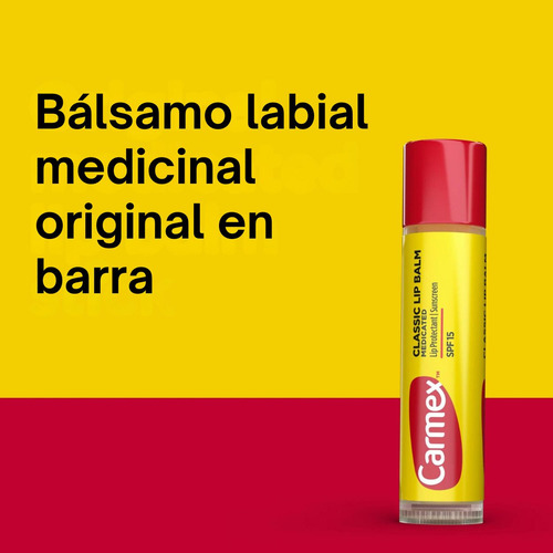 Bálsamo Labial Carmex Pack 3 Classic Spf 15 Triple Force
