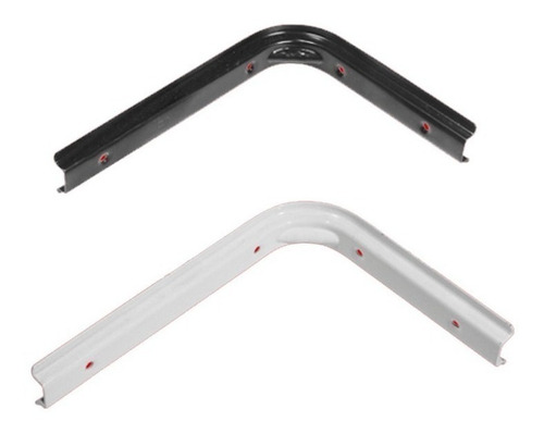 Mensula Soporte Bracket 250x300mm Blanco/negro X 2 Unidades