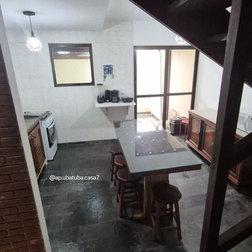 Casa 6 Triplex Ubatuba Com Tv, Wifi, Piscina, Churrasqueira