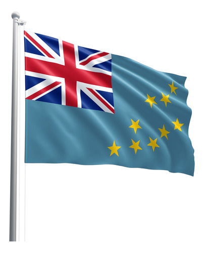 Bandeira De Tuvalu Em Tecido Oxford 100% Poliéster