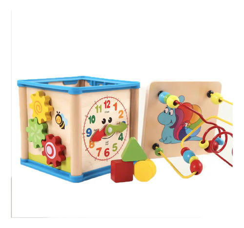 Cubo Circuito Multifuncional Encaje Engranaje Reloj 5 En 1