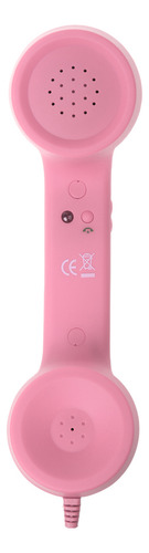 Teléfono Retro Del Auricular Del Teléfono Del Rosado