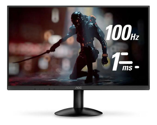 Monitor Aoc 23,8 Led Full-hd, 100hz, 1ms, Vesa - 24b30hm2 Preto