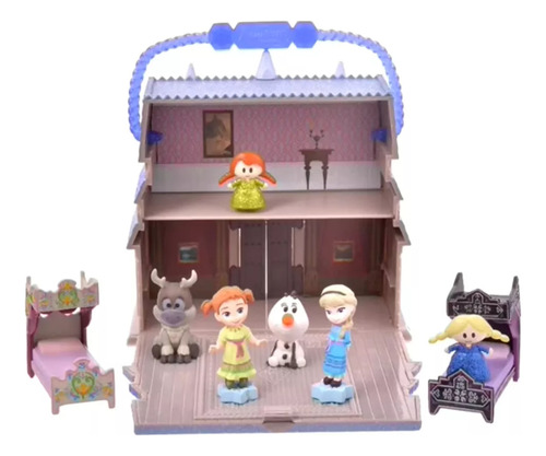 Disney Animators Set De Juego Miniatura D Castillo De Frozen