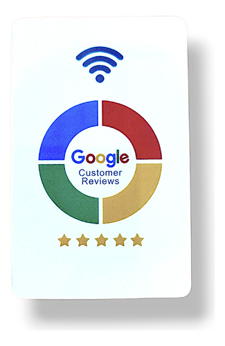 Kit 3 Tarjetas Para Google Reviews Reseñas Con Chip Nfc