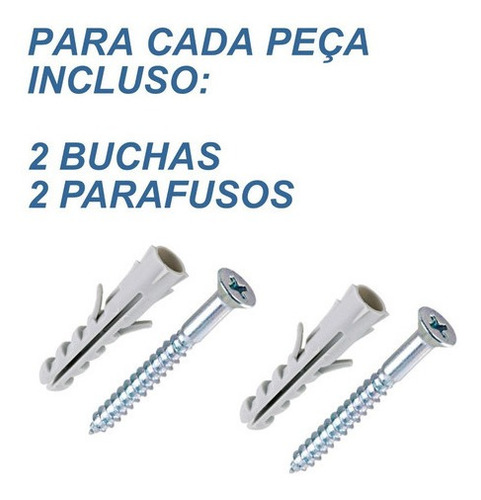 Imagem 4 de 4 de Suporte Mão Francesa Rústico P/ Plantas 20cm Branco