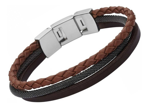 Pulsera Caballero Fossil Casual Jf02213040 Color Multicolor