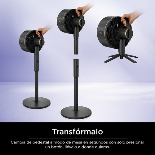 Ventilador Flexbreeze Inalámbrico Y Cable - Shark - Fa222 Na Negro Negro Plástico 3