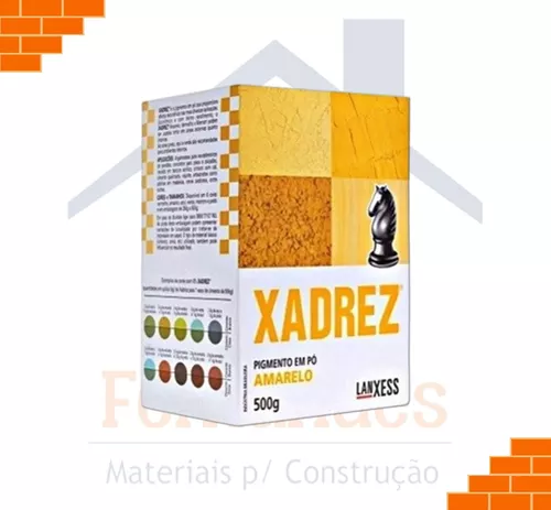 Pigmento em pó Xadrez Amarelo Para Tinta 500g - Lanxess