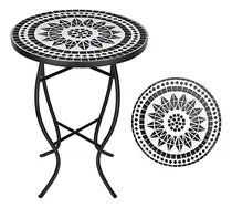 Comprar Mesa De Jardín De Mosaico Para Exteriores Rojo