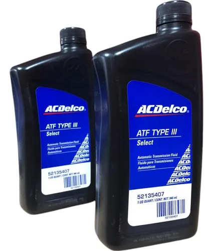 Aceite Acdelco Atf Hidraulico 1/4 Dexron #3 Caja Automatica