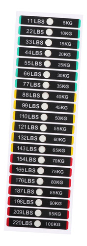Etiquetas De Pila De Pesas, Pegatinas De Números De 5 A