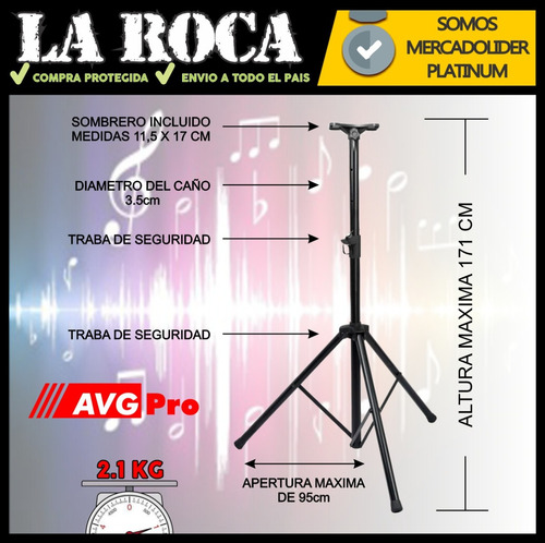 Imagen 6 de 10 de Tripode Soporte Bafle Pantallas Proyector Iluminacion Sonido