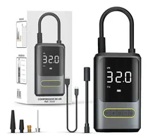 Comprar Bomba Calibrador Compressor Pneu Digital Carro Bike Sem Fio Compressor De Ar Pneu De Carro Bike Moto Portátil E Pawer Bank Webmart