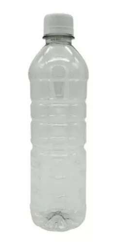 Botella Agua Pet Cristal 500ml Con Tapa Seguridad (250 Pzas)