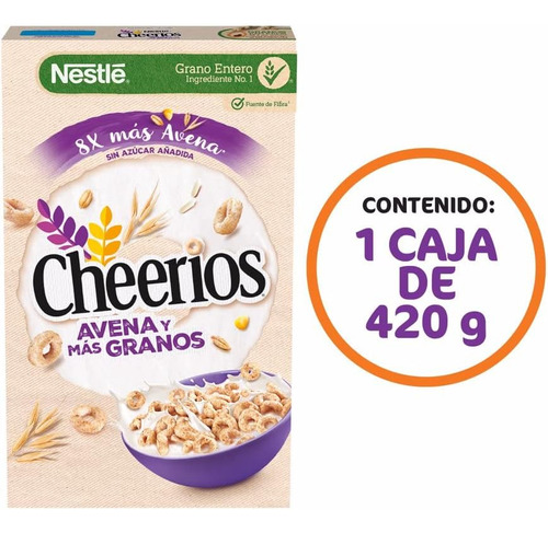 2 Pza Cereal De Avena Y Más Granos, 420 G
