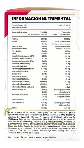 Pre Natal Vitaminas Y Minerales (30 Cap De 1,2 G) Smart Vit
