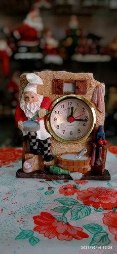  Santa Claus Con Reloj  Adorno Navideño