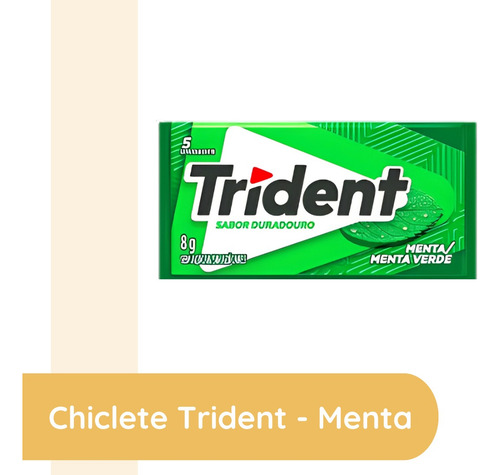 Chiclete Mondelez Trident Sabor Menta - 1 Cx Com 21 Uni.