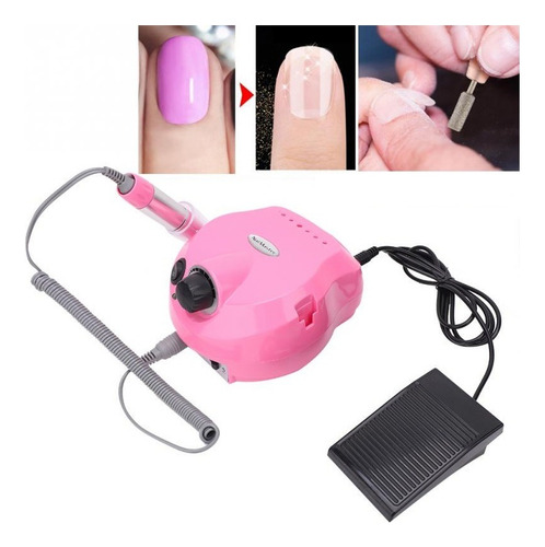 Torno De Uñas Electrico Kit Manicura Pulidora Esmalte Limas