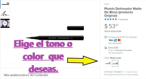 Imagen 2 de 4 de Delineador De Cejas En Gel Hollywood