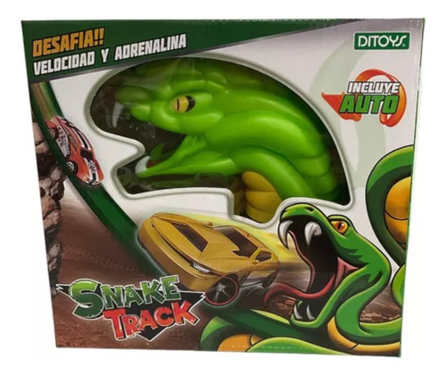 Pista Serpiente + Auto Snake Track 2743 Color Verde