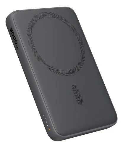 Power Bank Magsafe Carga Rápida Aukey 5000 Mah Compacta Color Gris