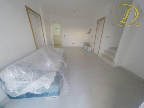 Imagem 3 de 30 de Cobertura De 3 Quartos Com 3 Vagas À Venda No Forte Em Praia Grande, Nova E Prédio Com Lazer!!! - Co0059