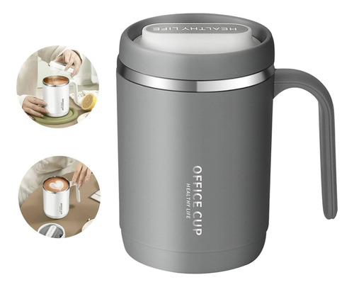 Termico Taza De Café 500ml Portatil Oficina Acero Inoxidable