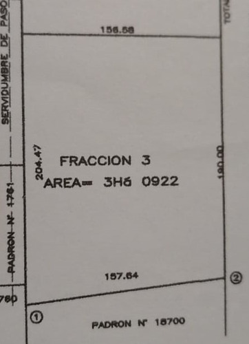 Chacra 3 Has En Venta En Ruta 6 Km 43.600 Paraje Matasiete