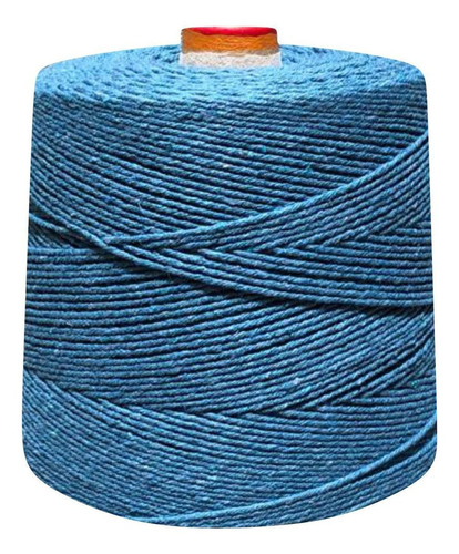 Linha De Crochê Colorida Eco Brasil 6 Fios 1 Kg Barbante Cor Azul-petróleo