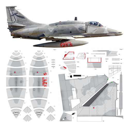A-4ar Fightinghawk Selecte 121.5 Papercraft (envio X Mail)