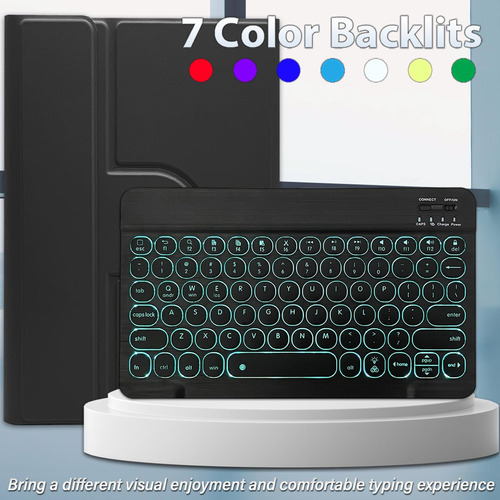 Funda Teclado Retroiluminada Samsung Galaxy Tab S10 Fe/s9 Fe Color
