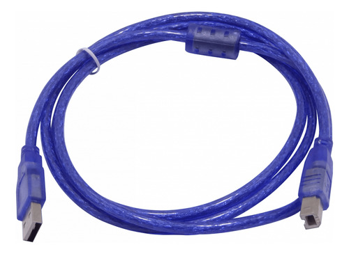 1,5mt Cable Azul Usb A-m B-m Am-bm P/impresora/otros 150cm