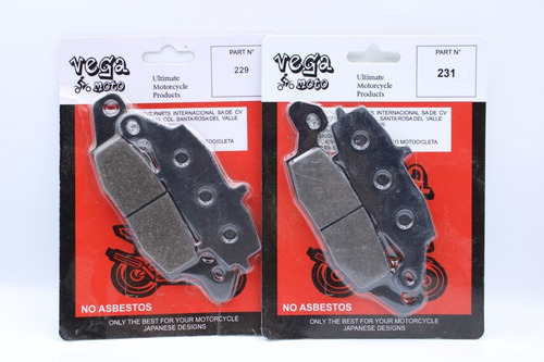 Balatas Kawasaki Ex 650 Ninja 2012 2013 2014 2015 Ve19