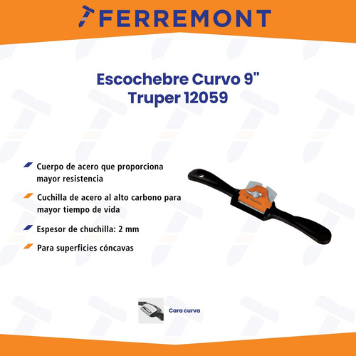 Escochebre Curvo 9 Truper 12059