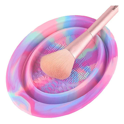 Tapete Plegable De Limpieza De Brochas De Maquillaje, Cuenco