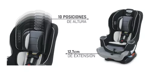 Butaca Silla Auto Bebe Graco Extend2fit Hasta 30kg Latch