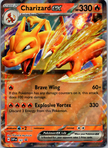 Cartas Pokemon Charizard Ex Upc Promo Svp 161