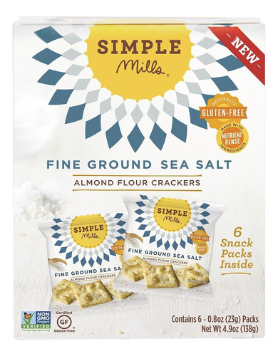 Mills Simple Harina De La Almendra De La Galleta Snack Pack,