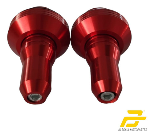 Slider Aluminio Rojo Punta Abs Universal Alessia Sli-016ro