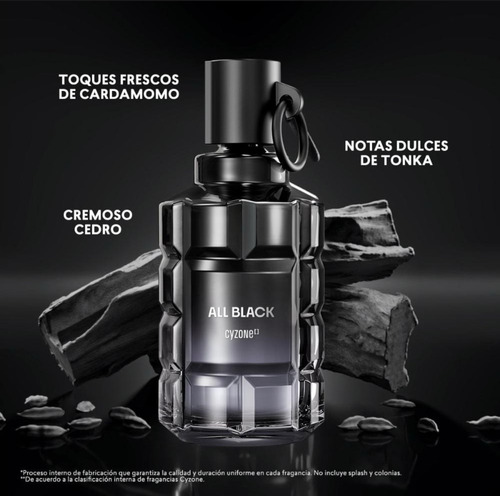 Bleu Intense Lbel + All Black Cyzone Fragancia Para Hombre