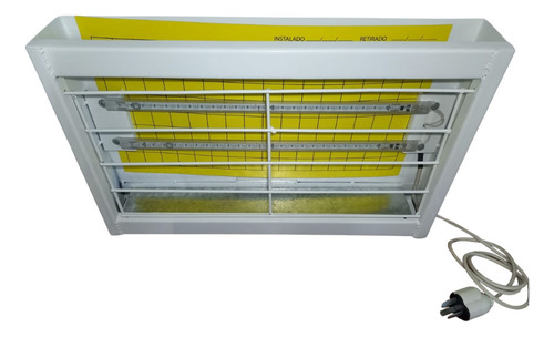 Trampa De Luz Ecológica. Insectocutor. Atrapa Moscas Led Blanco