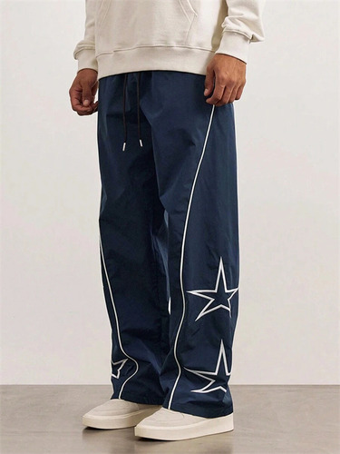 Pantalones Casuales De Fibra De Poliéster De Tipo Recto Para